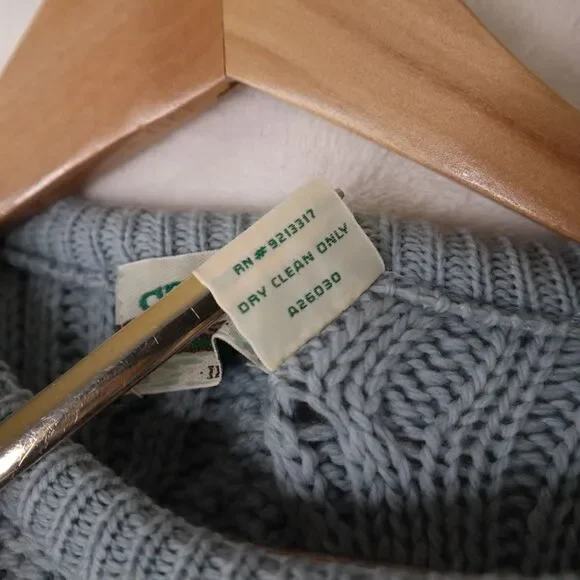 Aran Crafts Men's XXL Merino Wool Crew Neck Cable Knit Fisherman Sweater Ireland